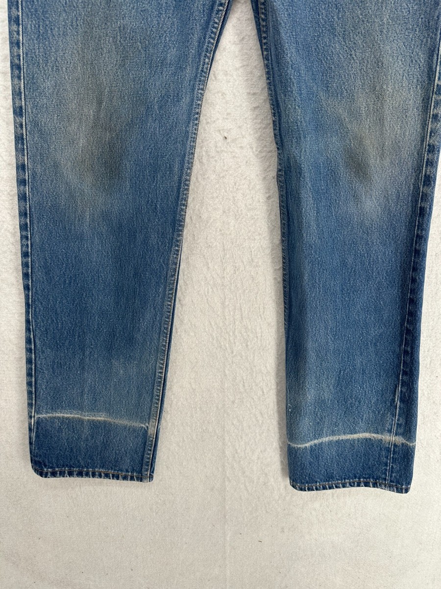 90's LEVI'S 501XX USA製 W36 L32 Vintage 90s Levis 501XX Denim Jeans Made in USA Light Wash