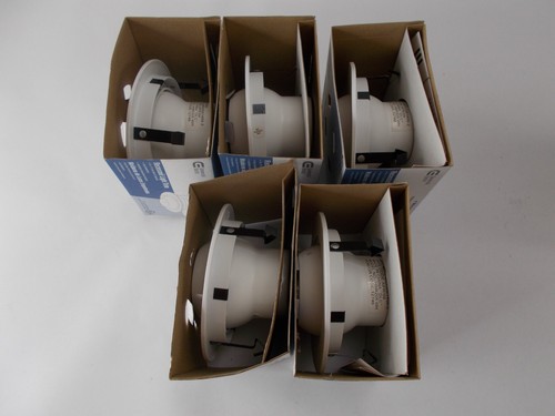 Lot of (5) Commercial Electric 4 inch White Recessed Eyeball Trim T18 264 089 - Picture 2 of 4
