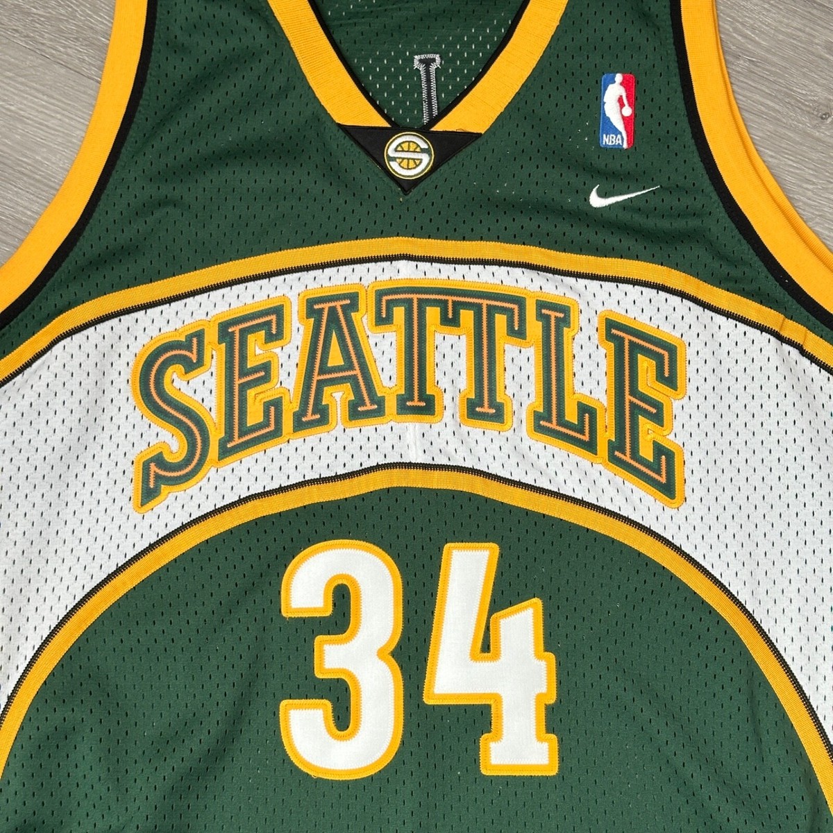 Authentic RAY ALLEN Seattle Sonics Jersey XL 48 Nike Swingman