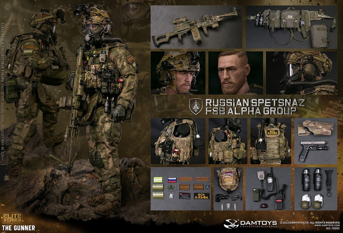 1:6 scale DamToys Russian Spetsnaz FSB Alpha Group PKP PKM 1:6 scale DamToys Russian Spetsnaz FSB Alpha Group PKP PKM
