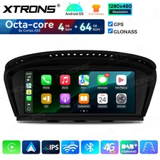 CarPlay 8Core 4+64G 8.8" IPS Screen Android14 Car GPS Stereo For BMW E90 E60 CCC