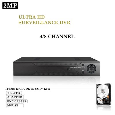 Smart CCTV DVR Recorder 4 8 Kanal AHD 1080N/1080P Video HD VGA HDMI BNC UK