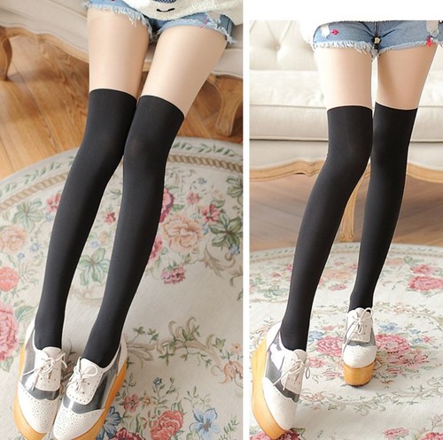 NEW Women Lady Sexy Fake Over Knees Thigh high Look Stockings Pantyhose hosiery - Picture 16 of 16