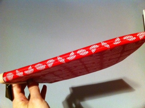 Nuevo estuche para tableta Kate Spade Ace of Spades rojo o negro guijarros Adrianne - Imagen 3 de 8