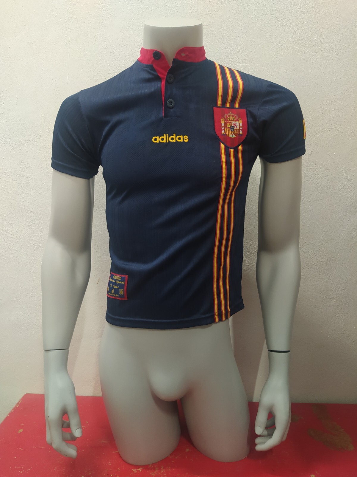 Camiseta Selección Española Fútbol (1996/98) Adidas Talla XS - Nueva