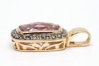 LEVIAN 14K Rose Gold Cotton Candy Amethyst Pendant Chocolate Vanilla Diamonds — photo 3