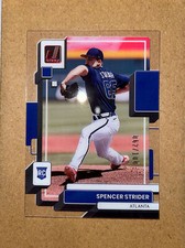SPENCER STRIDER 2022 Panini Chronicles #10 Clearly Donruss Rookie RC RED 62/100