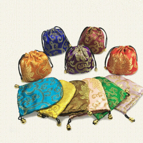 Wholesale 4" 10PCS Chinese Classic Handmade Brocade Gift Jewelry Bags Pouch - Picture 1 of 7