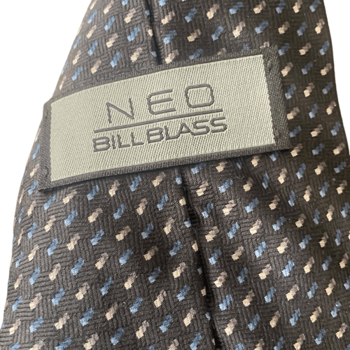 Corbata para hombre Bill Blass NEO de segunda mano corbata tela de seda importada abstracta - Imagen 4 de 5