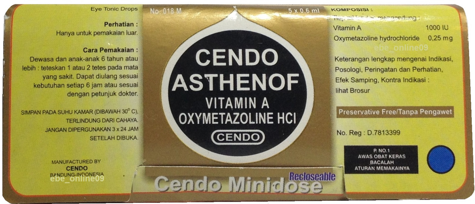 Cendo Asthenof Reclosable Mini Dose Vials Oxymetazoline Cendo Asthenof Reclosable Mini Dose Vials Oxymetazoline