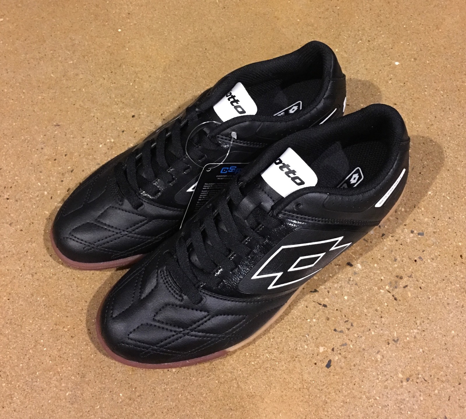 lotto men's black sports shoes