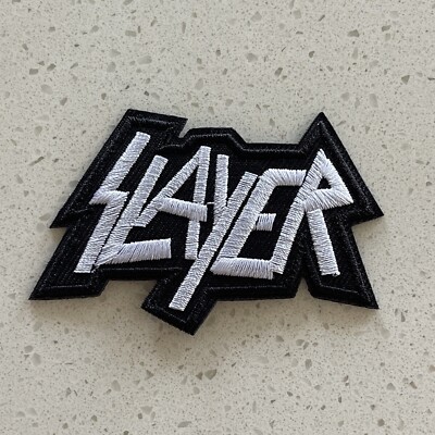 Slayer Band Embroidered Iron Patch Thrash Metal 2x3 Inch