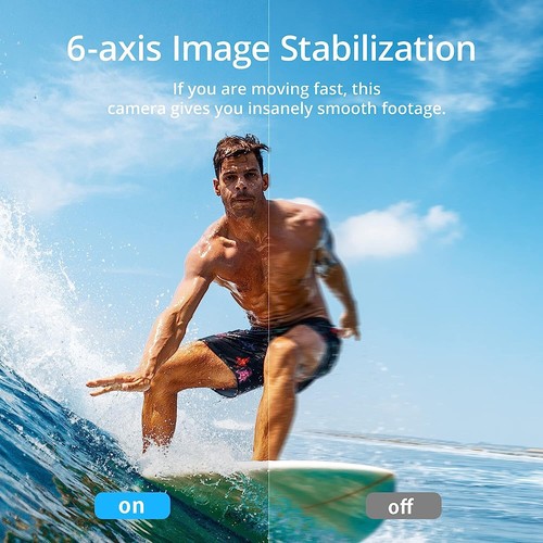 4K WiFi Action Camera AKASO Brave 7 LE | IPX8 Waterproof | Native 20MP | Touch - Picture 8 of 10