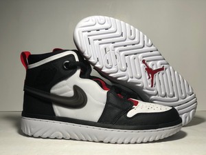 jordan 1 high react black white gym red
