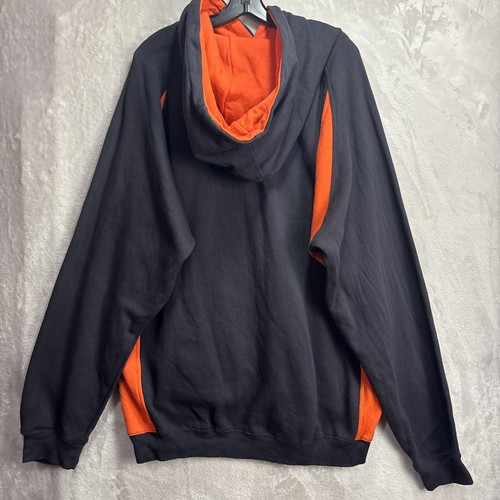 Ferguson’s Center Ice Sports Hockey Pullover Hoodie Orange And Black Sweater XL - Picture 8 of 8