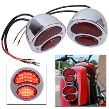 2pcs Vintage Led Custom Hot Rat Street Rod Tail Stop Lights For Ford Model A New 2pcs Vintage Led Custom Hot Rat Street Rod Tail Stop Lights For Ford Model A New