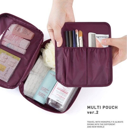Reise Kosmetik Make-up Kulturbeutel Waschtasche Organizer Tasche Kosmetik UK VERKÄUFER - Bild 1 von 18
