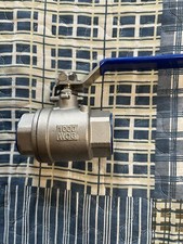 1  NPT BALL VALVE, 304 Stainless Steel, 1000 WOG, NEW