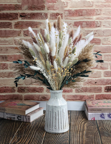126Pcs Dried Pampas Grass Decorations, Dried Flowers, Dried Bouquet in Vase, Ree - Picture 9 of 12