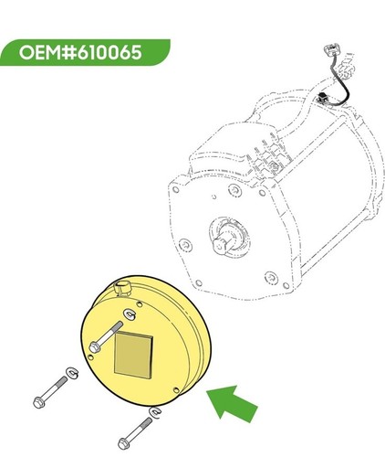 10L0L Golf Cart Motor Brake for EZGO RXV 2008-2011 Electric Carts 610065 605867 - Picture 8 of 8