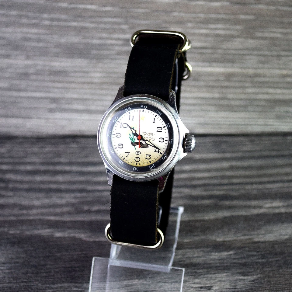 Soviet Men's Watch Vostok Komandirskie Wostok Vintage Wristwatch USSR Serviced - Image 3 of 4
