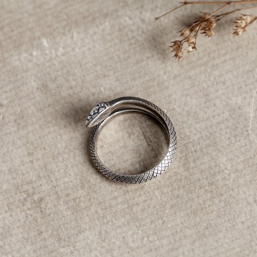 Nuevo Anillo Sólido de Plata Esterlina 925 Pitón Serpiente Ajustable Bonito Regalo - Imagen 6 de 7
