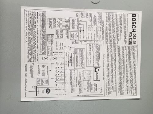 Bosch Radionics Alarm System D2212B D223A Steel Enclosure Panel Box & Keypad - Picture 2 of 12