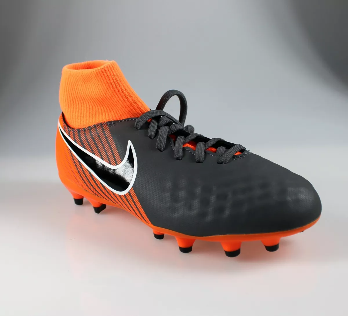 Marcar llenar Orador Nike Jr Magista Obra 2 Academy 1.5Y Orange Grey Soccer Cleats | eBay