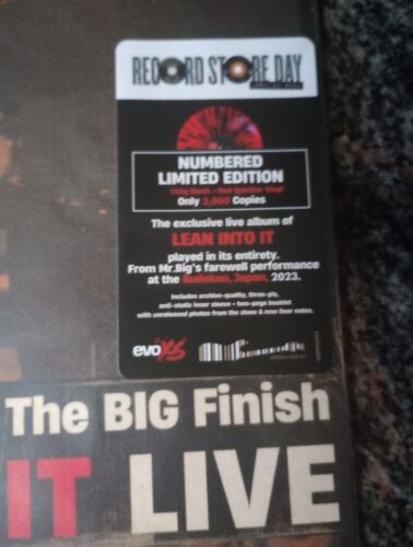 Mr. Big Lean Into It Live 2023 Vinyl RED SPLATTER the big finish RSD 2024 #2941 - Picture 2 of 13