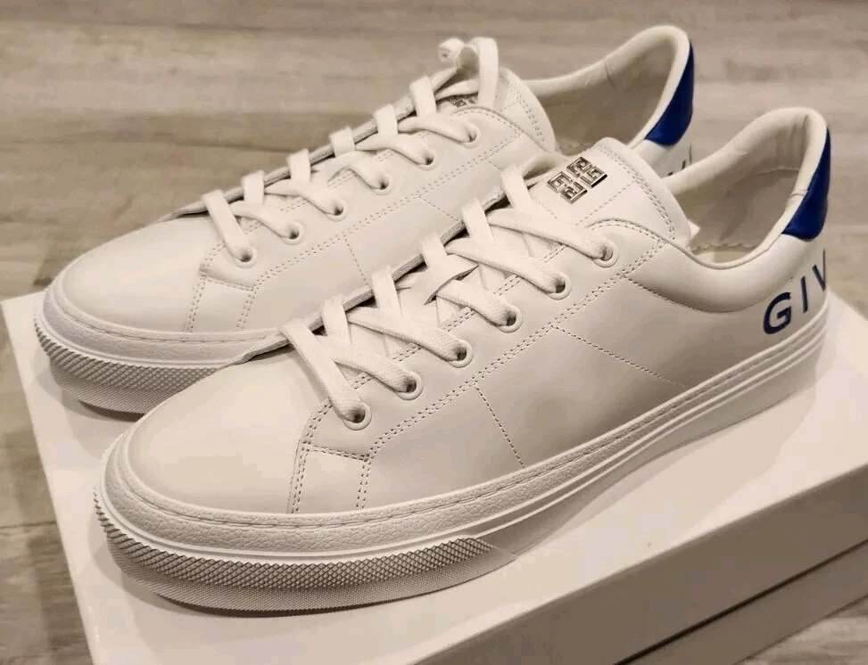 Givenchy — Givenchy Mens City Sport White Blue Sneakers, Size 11US (44 EUR)