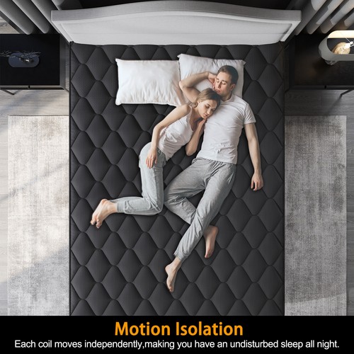 QUEEN DOUBLE KING SINGLE Mattress Bed Euro Top Pocket Spring Medium Firm Foam - Picture 11 of 17