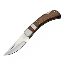 Rite Edge Single Bolster Folding Knife 3" Stainless Steel Blade Bone Handle