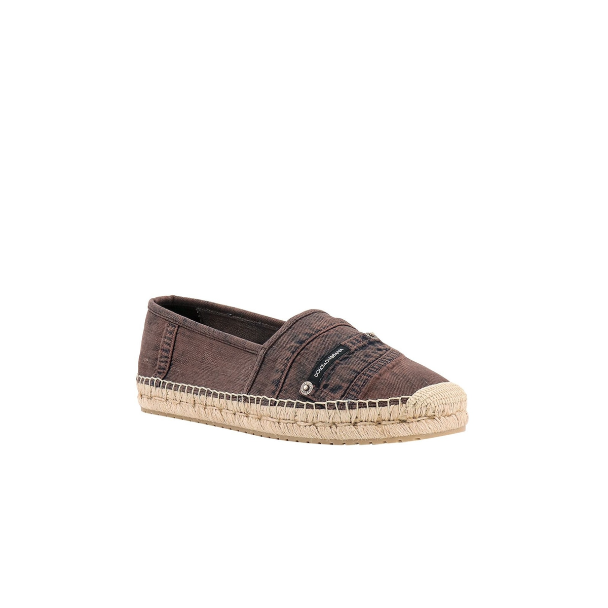 DOLCE & GABBANA Mens Luxury Espadrilles Flats Slip On Denim 