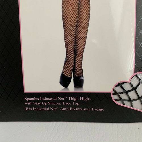 Leg Avenue Industrial Net Thigh Highs Lace Top One Size 90-160 LB (2 Pack) NEW - Picture 4 of 5