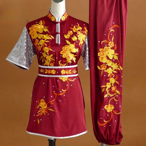 Wushu uniforme Changquan vestiti abiti Taichi cinese kungfu wushu vestiti wushu - Foto 16 di 41