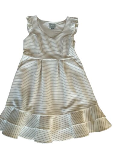 Anthropologie MAEVE gestreiftes Sunland Rüschensaum Kleid Größe 8P - Bild 4 von 10