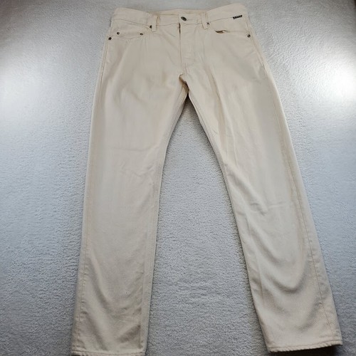 G Star Raw Men’s Triple A Regular Straight Jeans White denim Size 34x32 - Picture 2 of 13