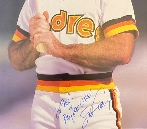 Steve Garvey Signed Portrait in Padres Uniform - SIGNED TO FRED 30 x 21 cm - Picture 2 of 6