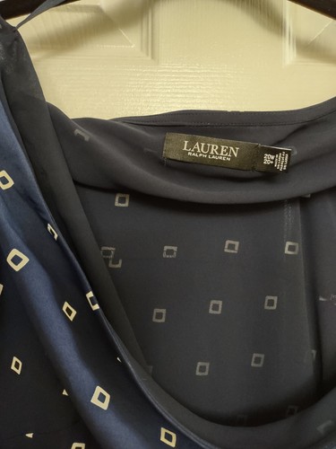 Skirt by Lauren Ralph Lauren Lined Navy/Cream NWT Size 20W MSRP $135 - Picture 5 of 7