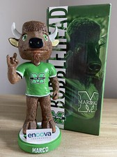 MARCO the BISON Marshall University Thundering Herd SGA Mascot Bobblehead NIB!