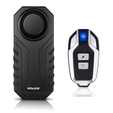 POLICE Bike Alarm System with Remote Motorcycle Scooter Anti Theft Security