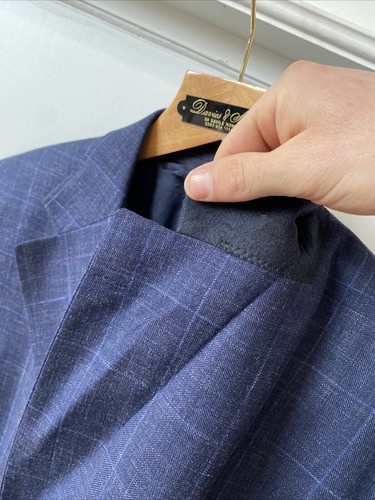 Chaqueta Abrigo Deportivo DAKS (40L) Lana, Seda y Lino Verano Cuadros TWEED En muy buena condición - Imagen 6 de 18