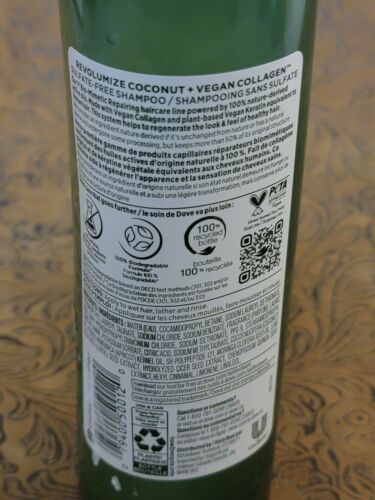 Dove Real Bio-Mimetic Collagen Shampoo e Balsamo RIVOLUMIZZA E RIPARA ແ - Foto 4 di 5