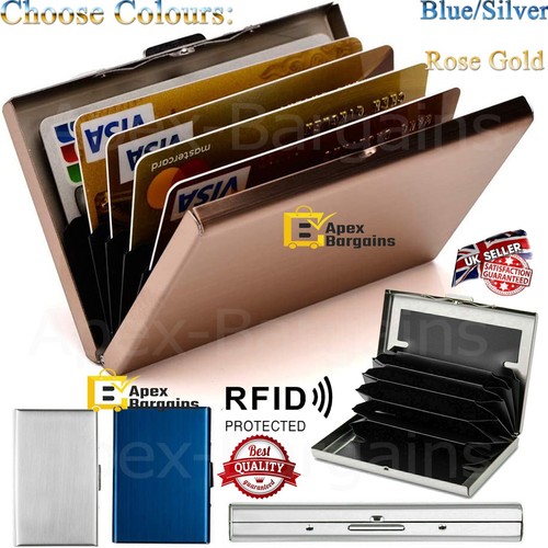 RFID Blocking Aluminum Credit Card Holder Travel Business Security Case Wallet
