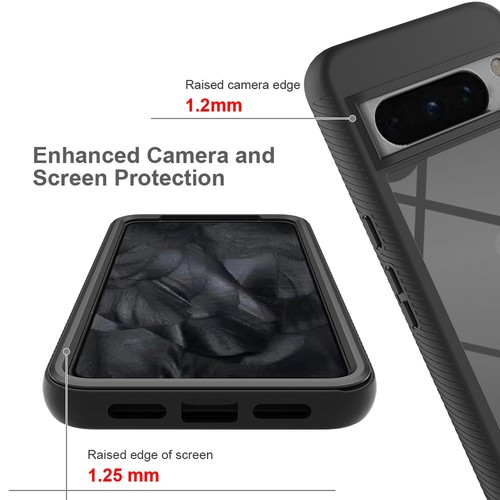 ® Coque Transparente pour Google Pixel 8 Pro Antichoc Housse Full Body Protec... - Photo 5 sur 8