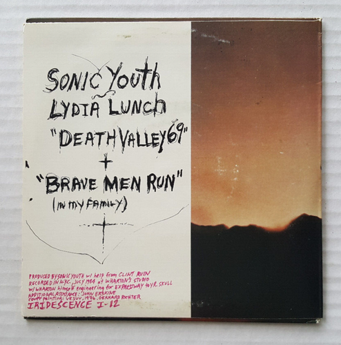 SONIC YOUTH LYDIA LUNCH Death Valley 69 7" Vinyl 1984 Iridescence I-12 NM/EX - Imagen 2 de 4