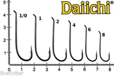 Daiichi 2441 Salmon Irons  Classic Style Hooks -- fly tying