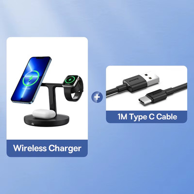 Baseus 3 in 1 20W Magnetic Wireless Charger Stand for Phone Iphone 15 14 Pro Air