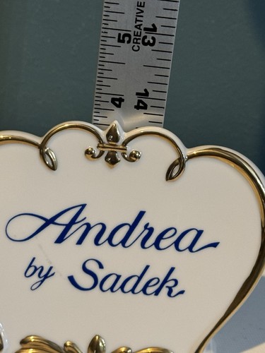ANDREA VON SADEK VINTAGE PORZELLAN DISPLAY HÄNDLERTHEKE WERBESCHILD - Bild 4 von 6