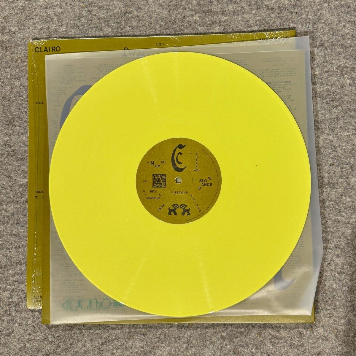 Clairo　Charm　レコード　Yellow Vinyl Clairo - “Charm” Yellow Vinyl LP - Turntable Labs Special
